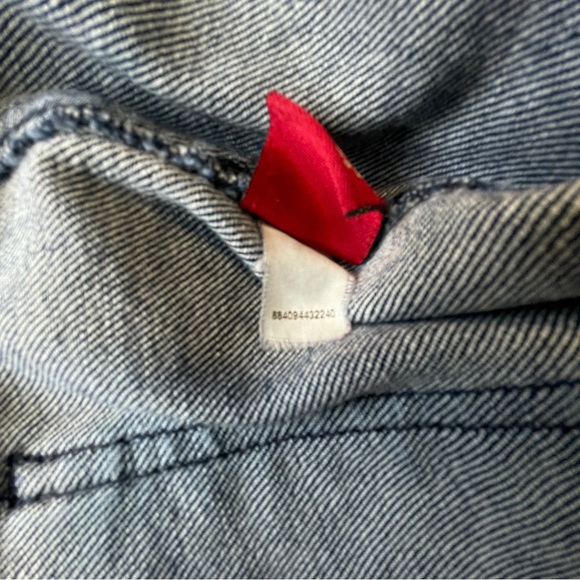 Chaps Denim Jeans Front Patch Pockets Zipper Detail at Ankle Blue Size 14 - Picture 10 of 10